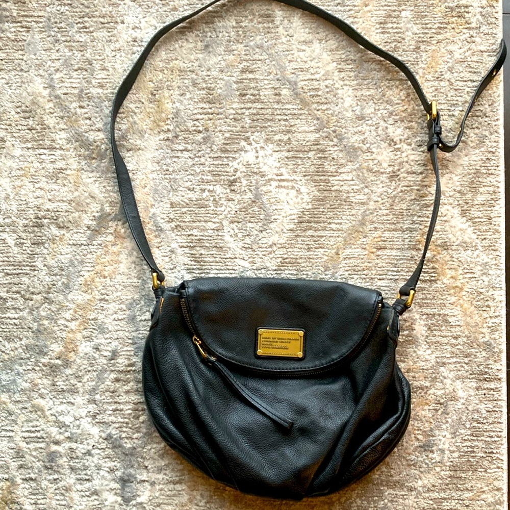 Marc by Marc Jacobs | Black Leather Bag with Antique gold hardware - Picture 1 of 3